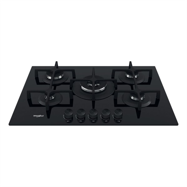 PIANO COTT. VETRO NERO 75CM