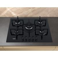 PIANO COTT. VETRO NERO 75CM