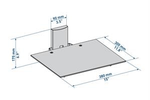 MENSOLA PORTA TV AV SHELF PL