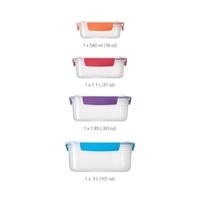 SET 4 CONTENITORI MULTICOLOR