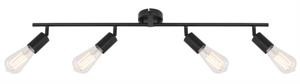 FARETTI SOFF BLK 4XE27 60W