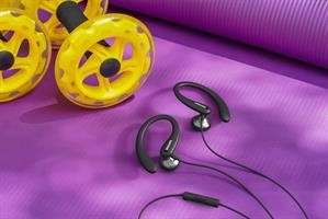 CUFFIA SPORTIV CON MICROF BL