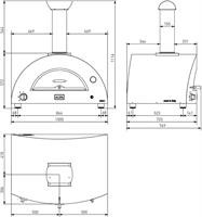 FORN BRIO SILV/BLK GAS/LEGNA