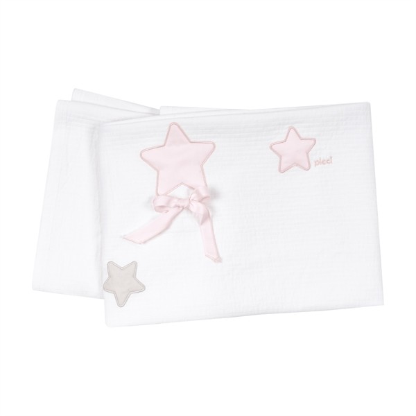 COPERTA ROMBETTO LETTO ROSA
