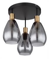 PLAFON MET NERO SAT 3XE27 40