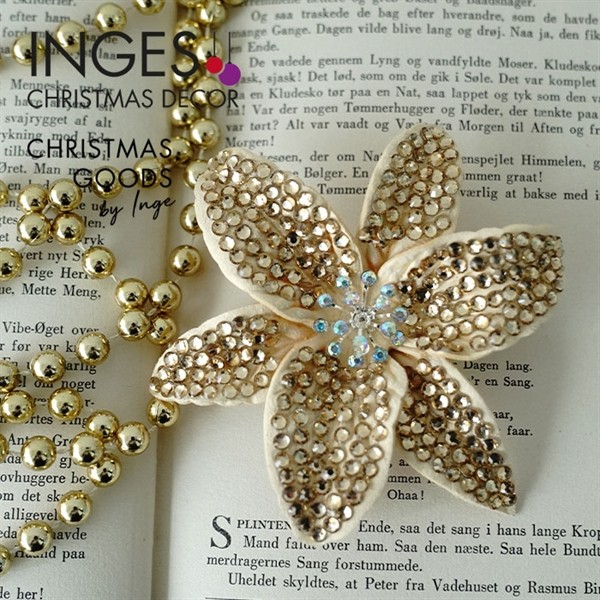 FIORE C/CLIP 10 CM ORO