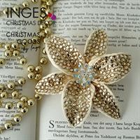 FIORE C/CLIP 10 CM ORO