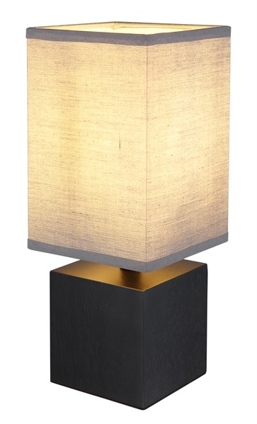 LAMP.TAV.LEGNO BLK 1E27 7W