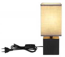 LAMP.TAV.LEGNO BLK 1E27 7W