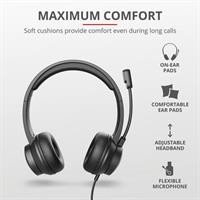 CUFFIE ON-EAR USB C/MICROF