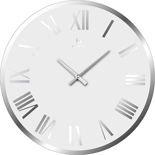 OROL.PAR.VETRO TONDO 47CM WH