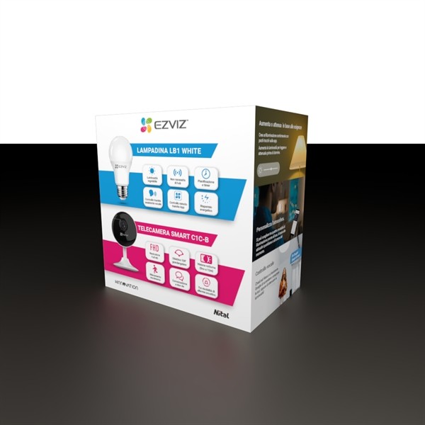 TELEC.EZVIZ C1C-B+LAMPADINA