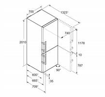 FRIGO CB CLD 410LT INOX N.F