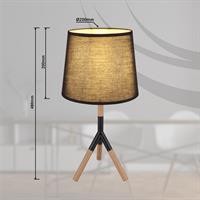 LAMPADA DA TAVOLO MET BLK 40