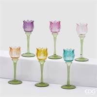 PORTACANDELA TULIP H.22 D.8,