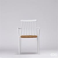 SEDIA METAL+RATTAN H84X54X58