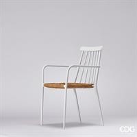 SEDIA METAL+RATTAN H84X54X58