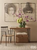 SEDIA METAL+RATTAN H84X54X58