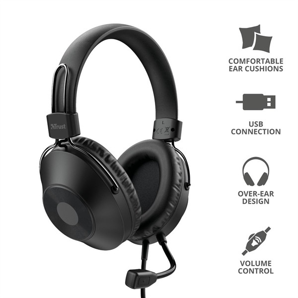 CUFFIE OVER-EAR USB PER PC