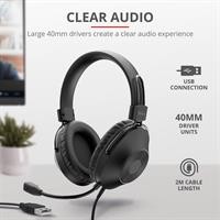 CUFFIE OVER-EAR USB PER PC