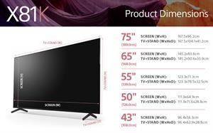 TV 75 LED 4K X1 HDR GOOGLE