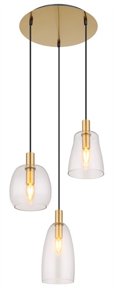 LAMP SOSPENS OTTONAT 3XE14 4