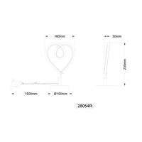 LAMPADA DA TAVOLO MET WHT 6W