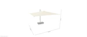 OMBREL 3X4 BIANC TELO BIANCO