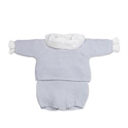 MAGLIA+CULOTTE+BODY BLU 0-1