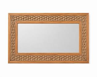 SPECCHIO QUADRATO LEGNO/TESS