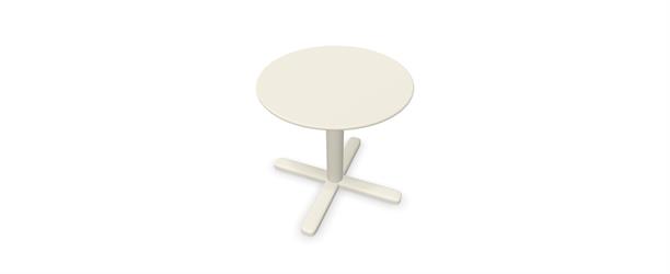 TAVOLO TONDO H60 D60 BIANCO