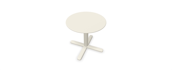 TAVOLO TONDO H60 D60 BIANCO