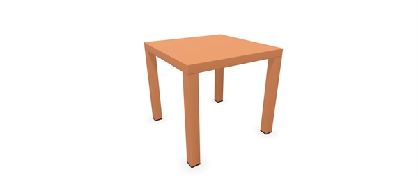 TAVOL ROUND 45X45X42 ROSA AN