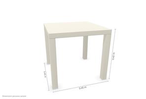TAVOL ROUND 45X45X42 ROSA AN