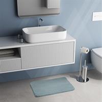 TAPPETO FUZZY 50X80 AZZURRO