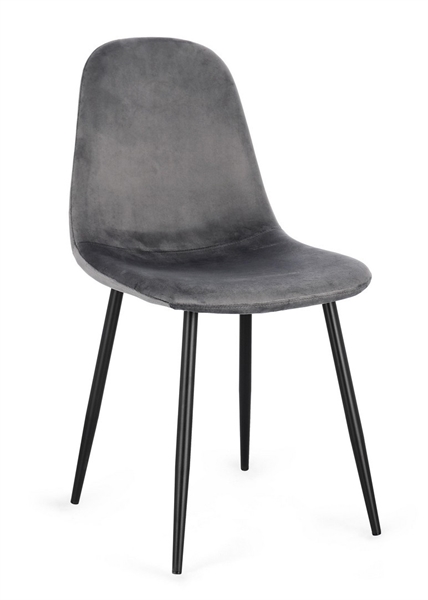 SEDIA IRELIA NERO VEL.GRIGIO