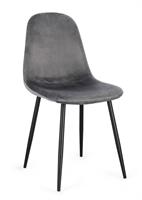 SEDIA IRELIA NERO VEL.GRIGIO