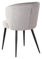 SEDIA EVELYN TESSUTO GRIGIO