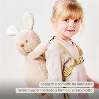 ZAINO PELUCHE TEDDY CONIGLIO