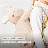 ZAINO PELUCHE TEDDY CONIGLIO