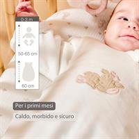 SACCO NIDO B.CO VELLUTO 0-3M