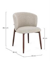 SEDIA AMALIA NOCE BEIGE