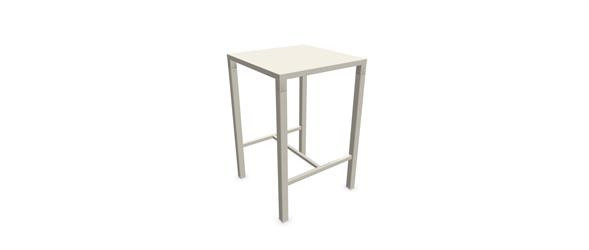 TAVOLO 70X70 H105 BIANCO