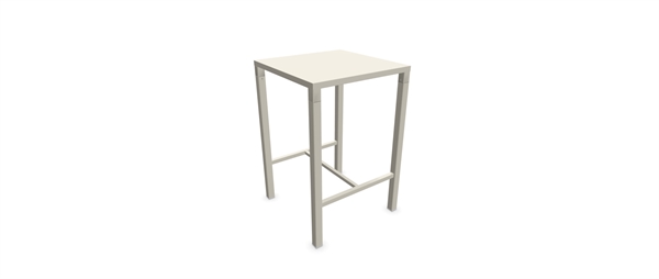 TAVOLO 70X70 H105 BIANCO