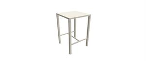 TAVOLO 70X70 H105 BIANCO