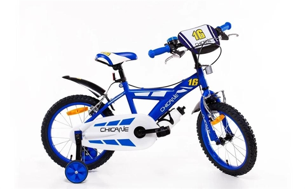BICI CHICANE 16BLU C/BORRAC