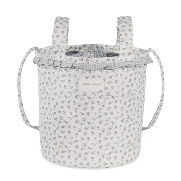 BORSA LITTLE BLOOM FLOR GRIG