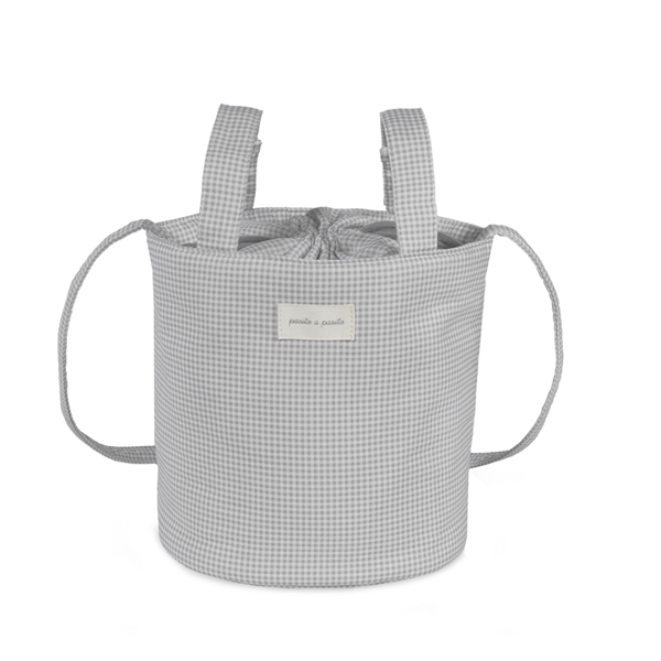 BORSA LITTLE BLOOM VICHY GRI