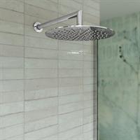 SOFFIONE MURO INOX D300 CROM