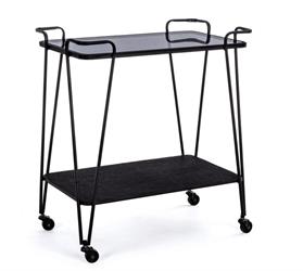 CARRELLO PORTAV NERO 60X38X6